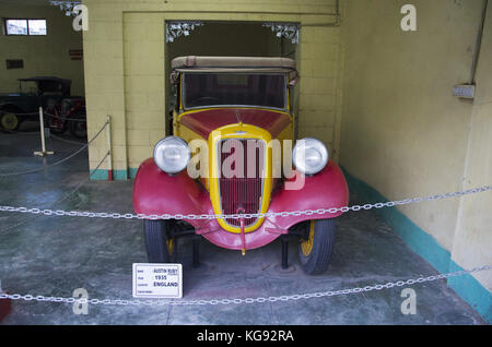 Austin ruby (année 1935), coach travail - tourer, Angleterre auto world vintage car museum, Ahmedabad, Gujarat, Inde Banque D'Images