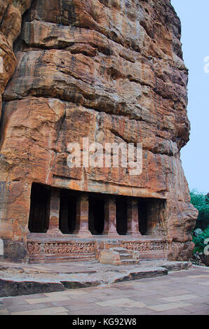 Badami grottes, badami, bagalkot, Karnataka, Inde Banque D'Images