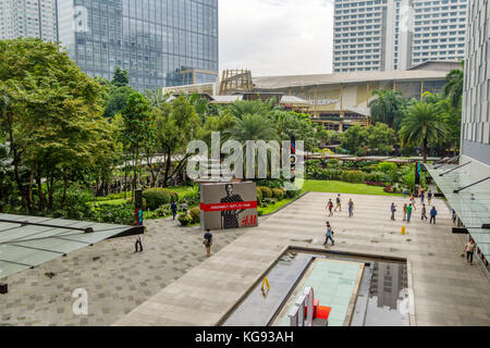 Nov 5, 2017 parc de greenbelt vue panoramique de verdure 5, Makati Banque D'Images