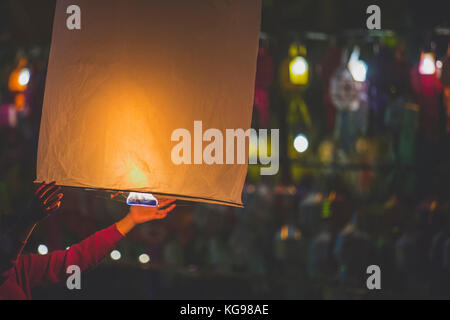 Loy Krathong festival photo à thème Banque D'Images