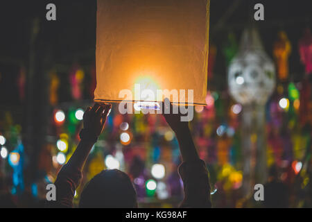 Loy Krathong festival photo à thème Banque D'Images