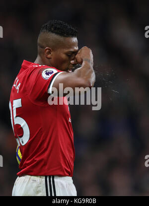 Londres, Royaume-Uni. 05Th nov, 2017. Antonio Valencia (mu), à l'English Premier League match entre Chelsea et Manchester United, à Stamford Bridge, Londres, le 5 novembre 2017. **Cette photo est pour un usage éditorial uniquement** Crédit : Paul marriott/Alamy live news Banque D'Images