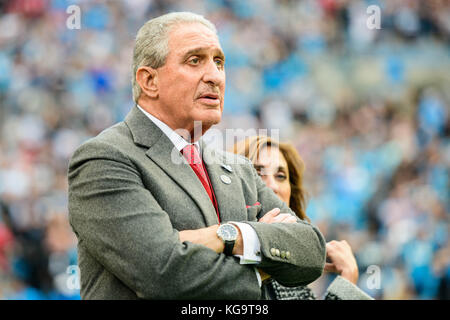 Charlotte, Caroline du Nord, USA. 5Th Nov, 2017. Atlanta Falcons Arthur propriétaire vide pendant la NFL football match entre les Falcons d'Atlanta et le Carolina Panthers le dimanche 5 novembre 2017 à Charlotte, NC. Credit : Cal Sport Media/Alamy Live News Banque D'Images