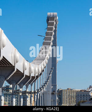 Fragment de pont de Crimée à Moscou, Russie Banque D'Images