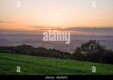 Collines de Cent Banque D'Images