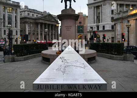 Jubilee Walkway signe, Londres Banque D'Images