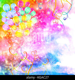 Célébration contexte abstrait coloré Banque D'Images