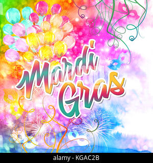 Arrière-plan coloré mardi gras Banque D'Images