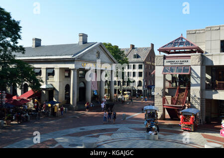 Quincy Market Faneuil Hall de Boston, Massachusetts Banque D'Images