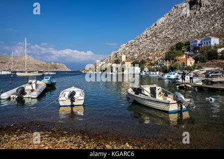 Pedi bay, symi Banque D'Images