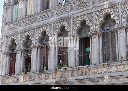 Vieux bâtiment Habana Vieja Banque D'Images