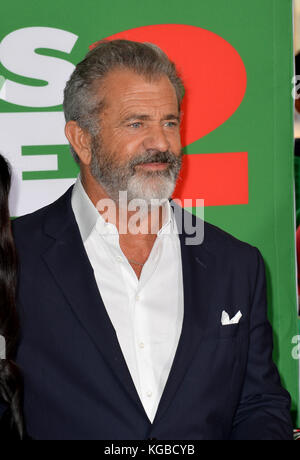 Los Angeles, États-Unis. 05 novembre 2017. Mel Gibson à la première de « Daddy's Home 2 » au Regency Village Theatre, Westwood. Crédit photo : Sarah Stewart/Alamy Live News Banque D'Images