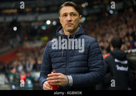 Francfort, Deutschland. 03 Nov, 2017. Entraîneur Niko KOVAC (F), Fussball 1. Bundesliga, 11. Spieltag, Eintracht Frankfurt (F) - SV Werder Bremen (HB), AM 03.11.2017 à Francfort/ Allemagne. |utilisation dans le monde entier crédit : dpa/Alamy Live News Banque D'Images