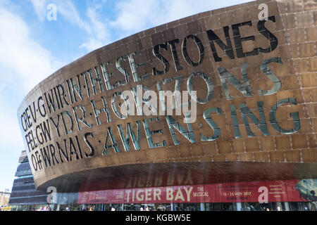 Wales Millennium Centre, Cardiff Bay Cardiff,capital,,de,au Pays de Galles, Royaume-Uni,Gallois,UK,l'Europe, Banque D'Images