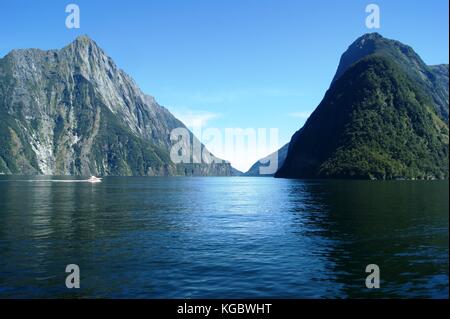 Milford Sound, Nouvelle Zélande Banque D'Images