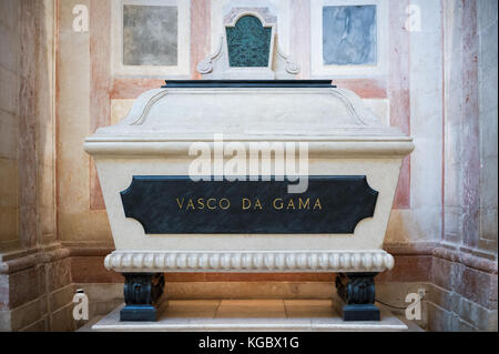 Lisbonne, Portugal - nov 23, 2013 : Vasco da Gama cénotaphe du panthéon national Banque D'Images