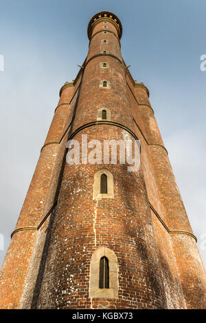 Le roi Alfred's Tower, Stourhead, Wiltshire, Royaume-Uni Banque D'Images