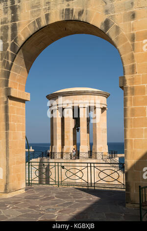 Siège bell memorial, La Valette, Malte | siege bell memorial, La Valette, Malte Banque D'Images