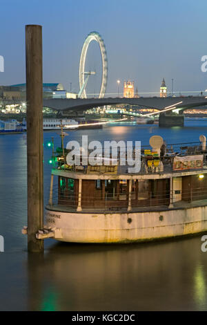 London eye et voile, Londres Banque D'Images