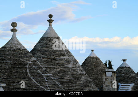 Trulli à Alberobello, dans les Pouilles, Italie Banque D'Images