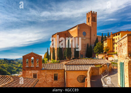 Basilique San Domenico, Sienne, Italie Banque D'Images