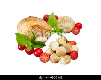 Provola fumé di Bufala, typique produit laitier de la région Campanie en Italie. Banque D'Images