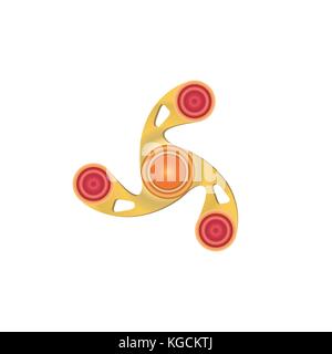 Fidget spinner. Morden, le Toy Icon. Illustration de Vecteur