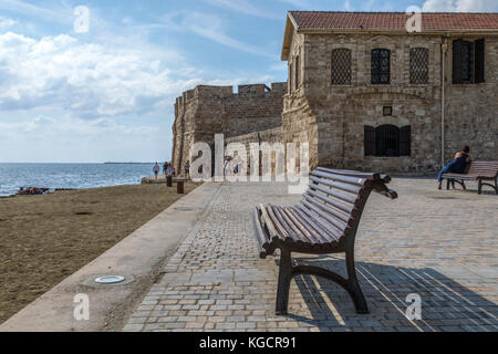 Château de Larnaca, Larnaca, Chypre Banque D'Images