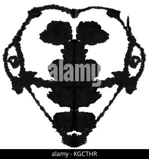 Ink blot pour les évaluations psychiatriques. Banque D'Images