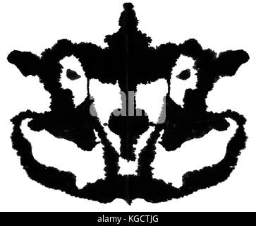 Ink blot pour les évaluations psychiatriques. Banque D'Images