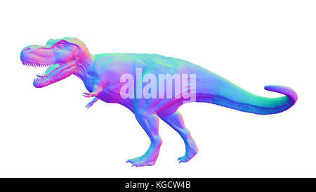 Tyrannosaurus rex coloré, dinosaure T-rex anatomiquement correct du Jurassique Banque D'Images