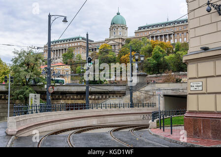 Adam Clark square à Budapest, Hongrie. Banque D'Images