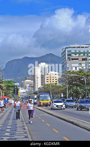 Scène de rue, Ipanema, Rio de Janeiro, Brésil Banque D'Images