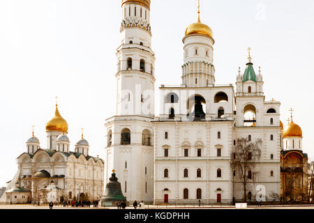 Moscou, Russie - le 8 avril 2015 : une vue sur le kremlin-complexe fortifié au cœur de Moscou. Il sert de résidence officielle du président de Banque D'Images