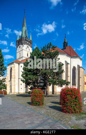 Presov, Slovaquie. 09 août 2015. st. Nicolas église (en slovaque : dom sv. mikulasa). Les plus anciennes et précieuses dans l'église presov. begginings de ce s Banque D'Images