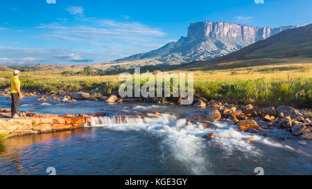 Trekking Mont Roraima Venezuela Amérique du Sud Banque D'Images