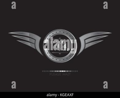 Aile d'argent thème d'art graphique de scénario illustraion Illustration de Vecteur