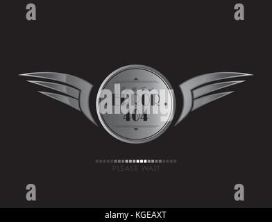 Aile d'argent thème d'art graphique de scénario illustraion Illustration de Vecteur