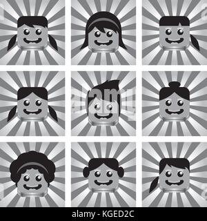 L'icône photo portrait avatar vector graphic art design illustration Illustration de Vecteur