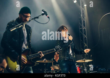 Leeds, UK. 05Th nov, 2017. Le Pigeon Detectives at o2 academy, Leeds, UK Crédit : daniel easton/Alamy live news Banque D'Images