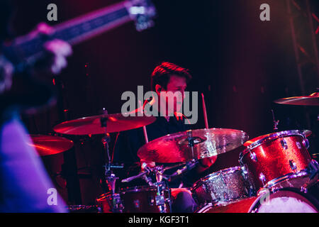 Leeds, UK. 05Th nov, 2017. Le Pigeon Detectives at o2 academy, Leeds, UK Crédit : daniel easton/Alamy live news Banque D'Images