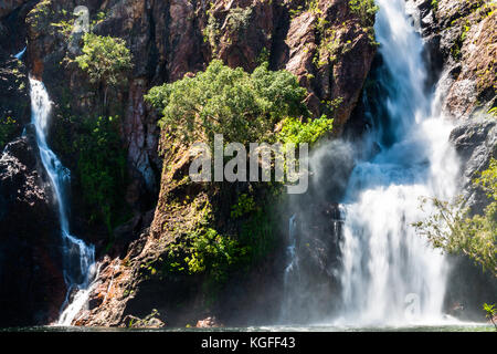 Wangi Falls durant la saison humide, Litchfield National Park, en Australie. Banque D'Images