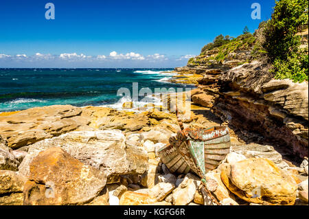 Les sculptures 2017 par la mer près de la plage de Bondi à Sydney, NSW, Australie Banque D'Images