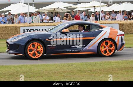 F-type jaguar (BLOODHOUND SSC) parrain à Goodwood festival of speed 2015 Banque D'Images