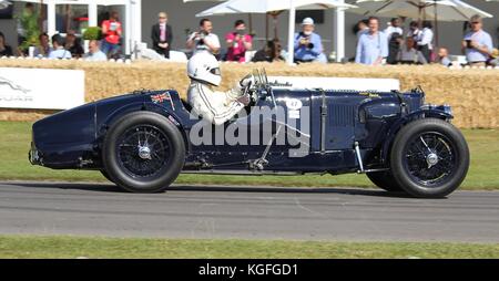 1935 aston martin ulster conduit par adam lindemann au goodwood festival of speed 2015 Banque D'Images