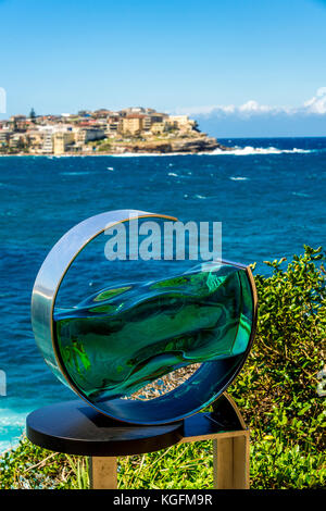 Les sculptures 2017 par la mer près de la plage de Bondi à Sydney, NSW, Australie Banque D'Images