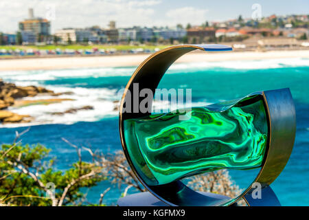 Les sculptures 2017 par la mer près de la plage de Bondi à Sydney, NSW, Australie Banque D'Images