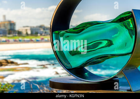 Les sculptures 2017 par la mer près de la plage de Bondi à Sydney, NSW, Australie Banque D'Images