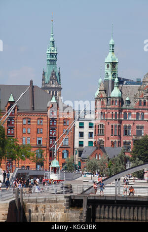 Hôtel de ville de Port dans le quartier de Speicherstadt, Hafencité, hambourg, allemagne, europe I Sogenantes Hafenrathaus, Speicherstadt, Hafencity, Hambourg, Deutsch Banque D'Images