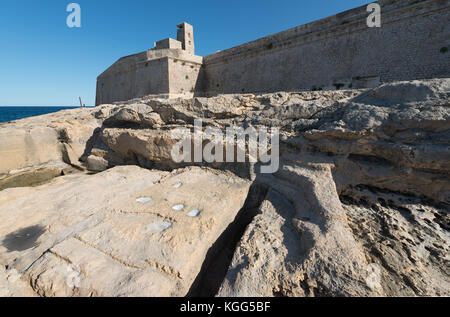 Fort Saint Elmo à La Valette (Malte) Banque D'Images